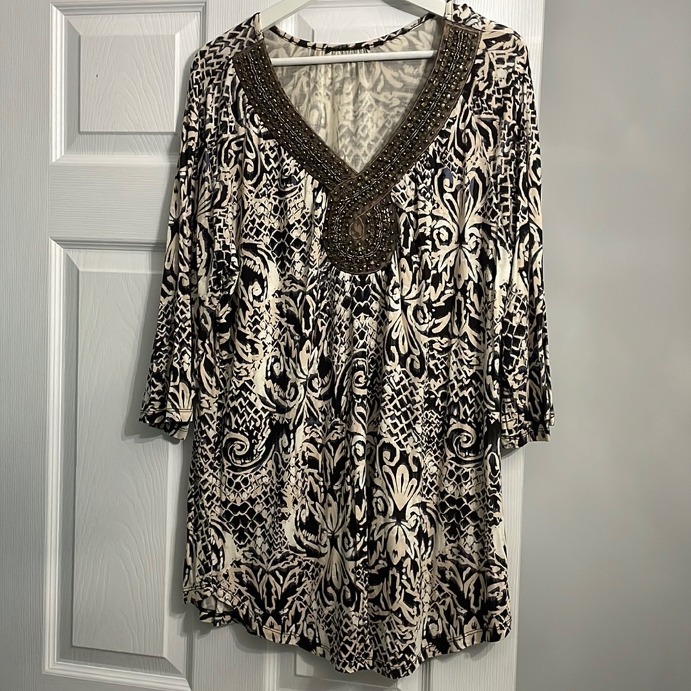 BNWOT Reitmans brand size XL women’s 3/4 sleeve tunic top